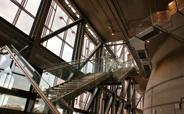 Laser-cut interior structural and signage elements for architectural projects