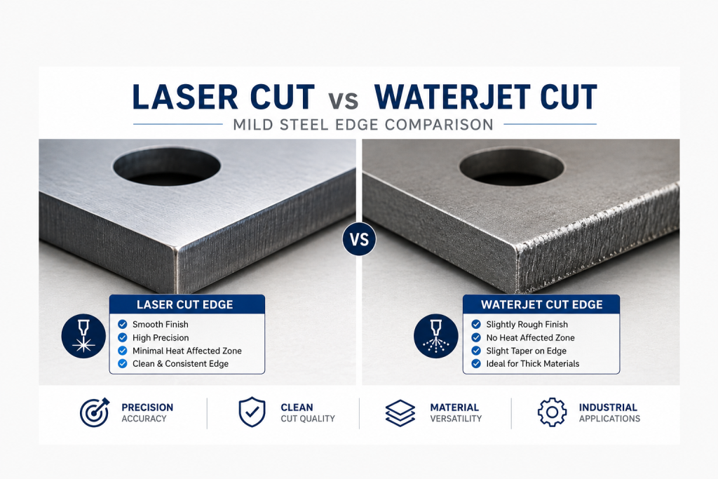 Laser cutting vs waterjet cutting
