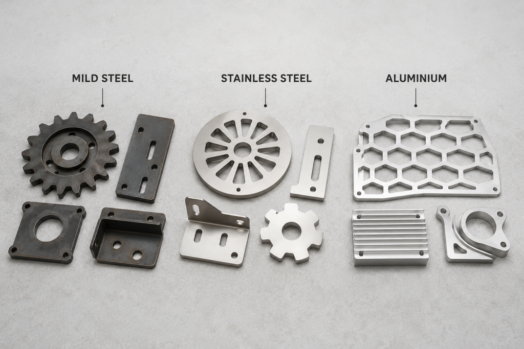 What materials can be laser cut