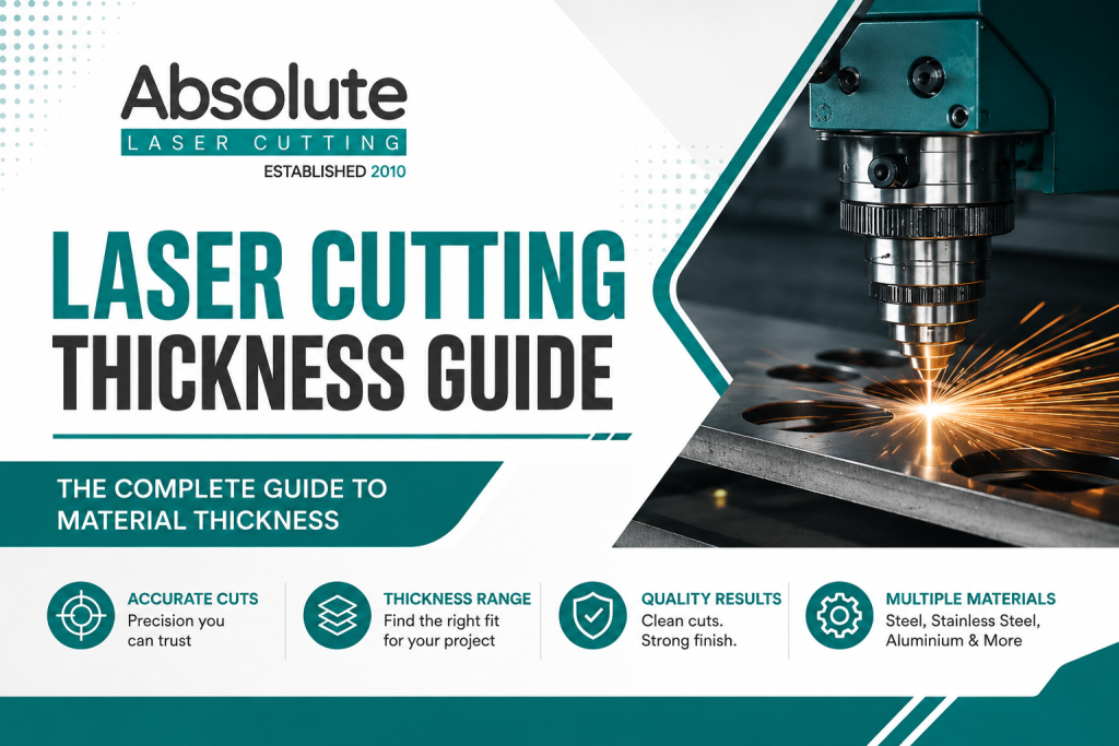 Laser cutting thickness guide
